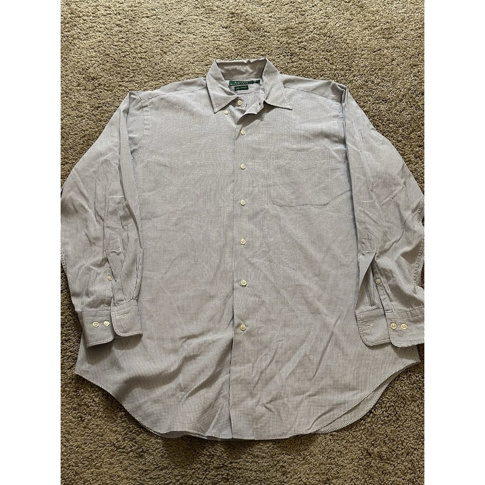 Men's‎ Lauren Ralph Lauren Long Sleeve Button Up Plaid Shirt - 16 32/33